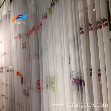 Wholesale Floral Embroidered Polyester Sheers Curtain Fabric
